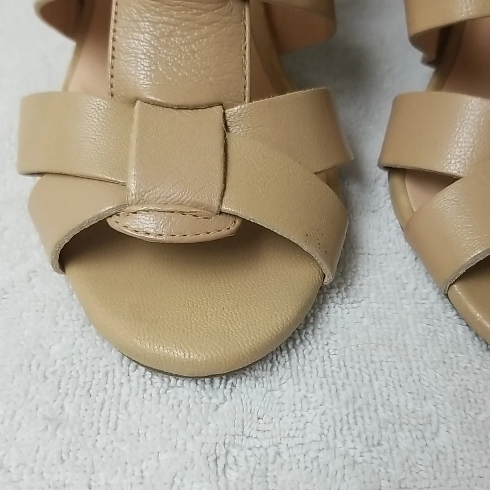 Genuine Leather Wedge Sandals